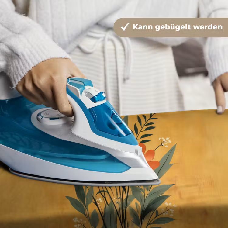 Bladeren - Boeket - Bloemen - Geel Wandkleed katoen klein -tsfeer9_DE