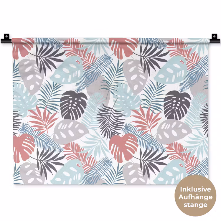 Bladeren - Pastel - Jungle Wandkleed katoen klein -t3d_DE