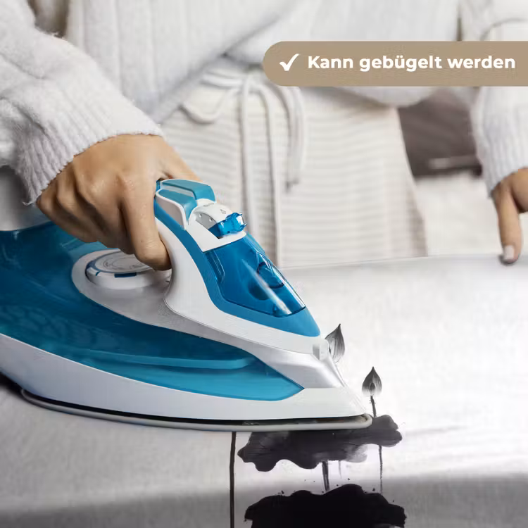 Bladeren - Zwart - Lotusbloem - Minimalitisch Wandkleed katoen klein -tsfeer9_DE