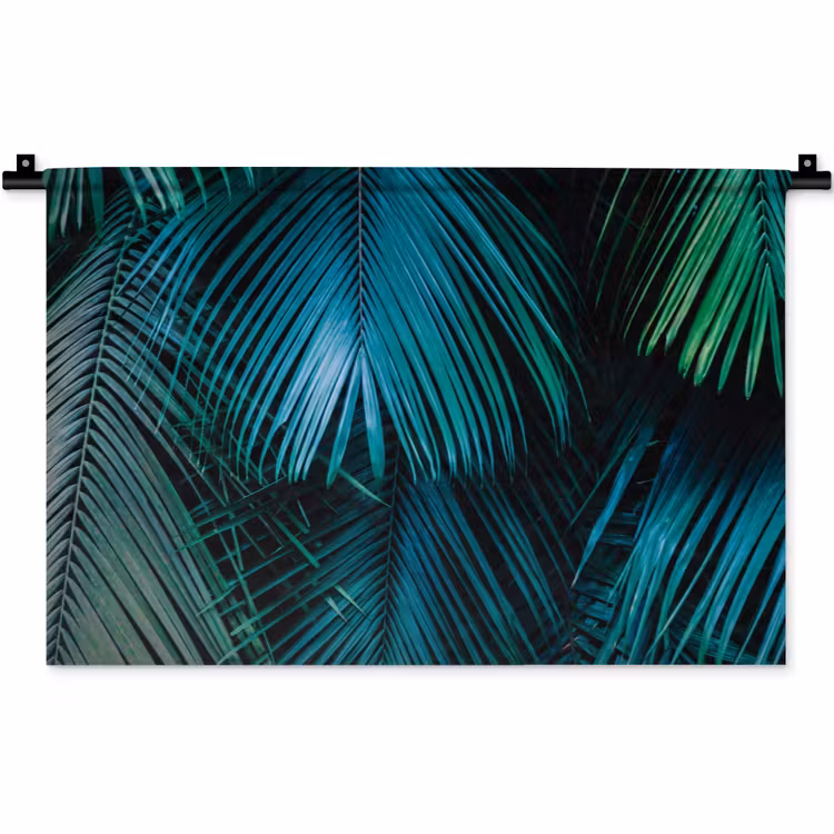 Bladeren - Tropisch - Jungle - Natuur Wandkleed katoen klein -zz3d
