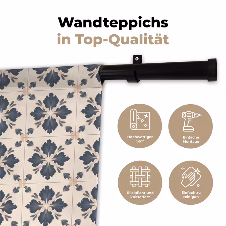 Bladvorm - Klassiek - Kleurrijk Wandkleed katoen klein 269 -tsfeer2_DE