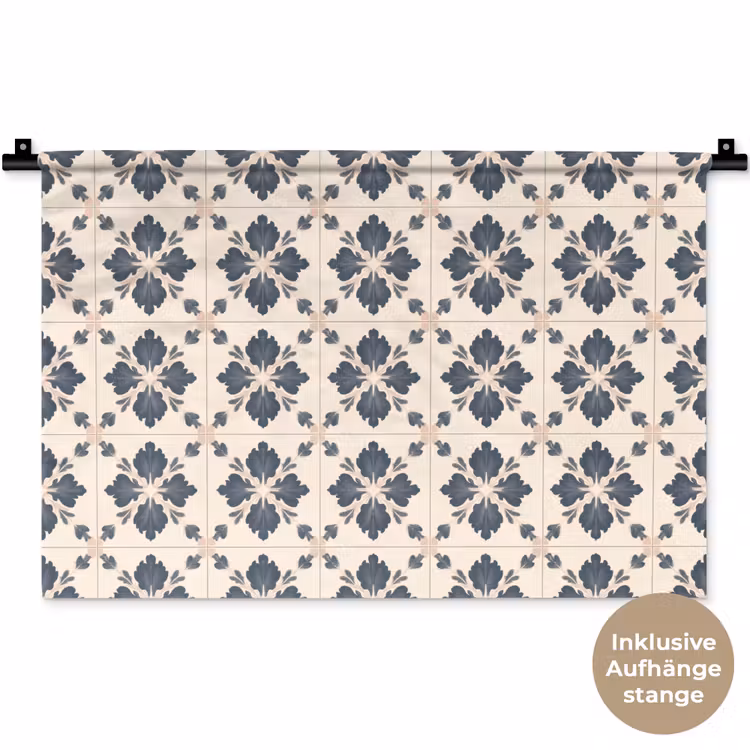 Bladvorm - Klassiek - Kleurrijk Wandkleed katoen klein 269 -t3d_DE