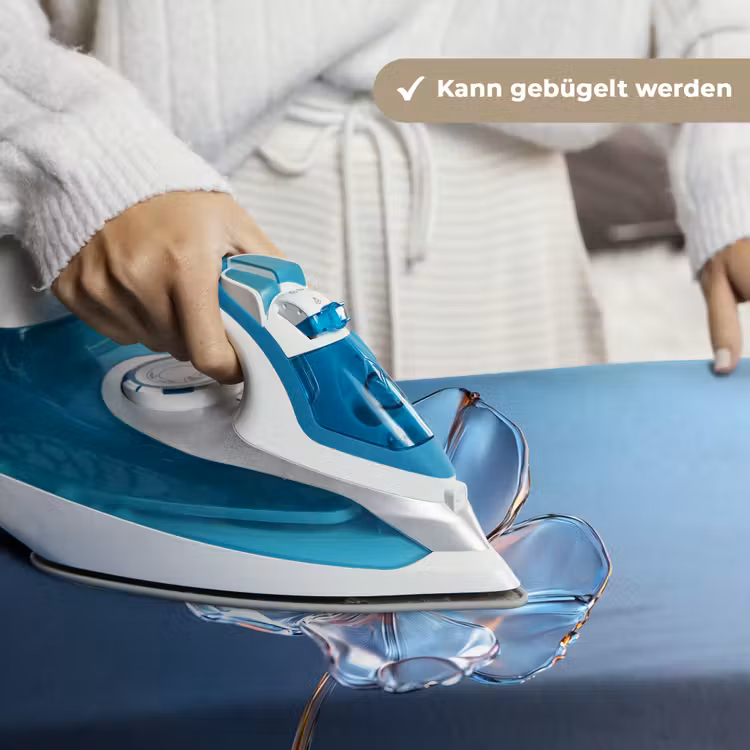 Blauw - Bloem - Glazen - Sierlijk Wandkleed katoen klein -tsfeer9_DE
