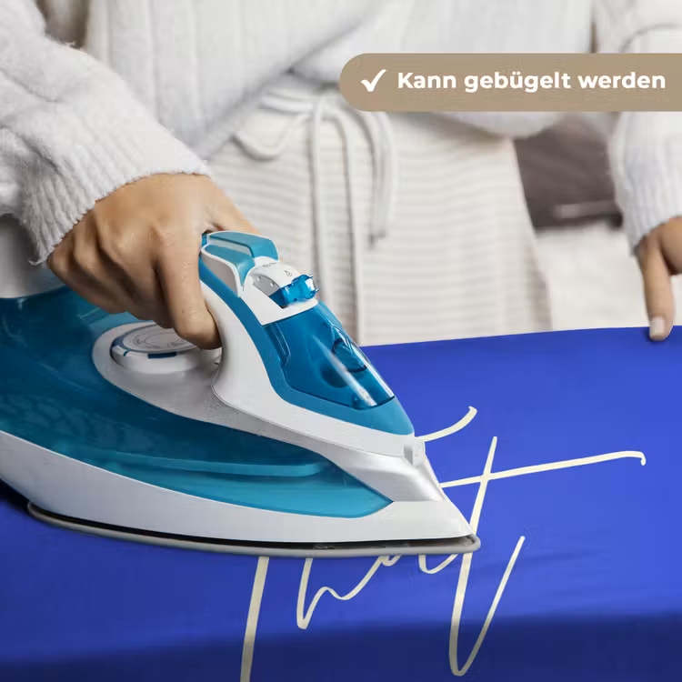 Blauw - I am that woman - Sierlijk - Minimalistisch Wandkleed katoen klein -tsfeer9_DE