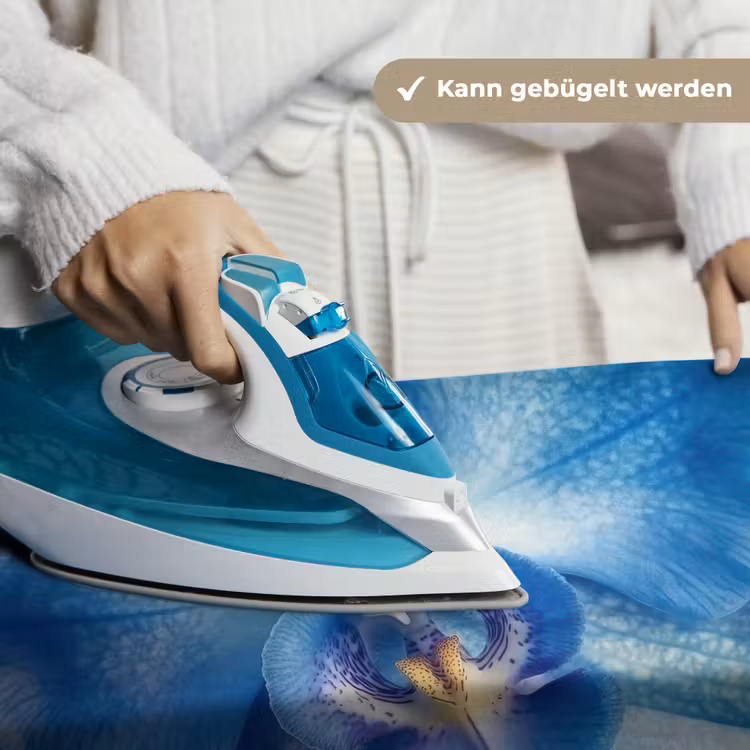 Blauw - Orchidee - Elegeant Wandkleed katoen klein -tsfeer9_DE
