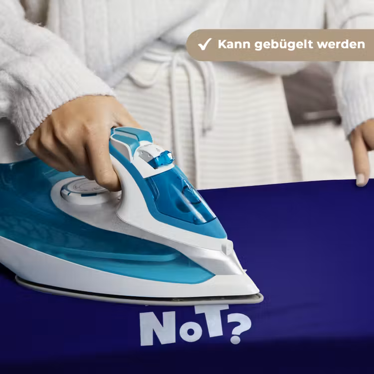 Blauw - Why not - Minimalistisch Wandkleed katoen klein -tsfeer9_DE