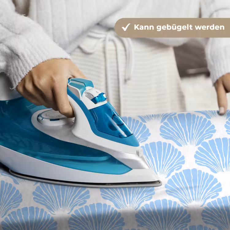 Blauw - Wit - Schelpen - Grafisch - Structuur Wandkleed katoen klein 269 -tsfeer9_DE