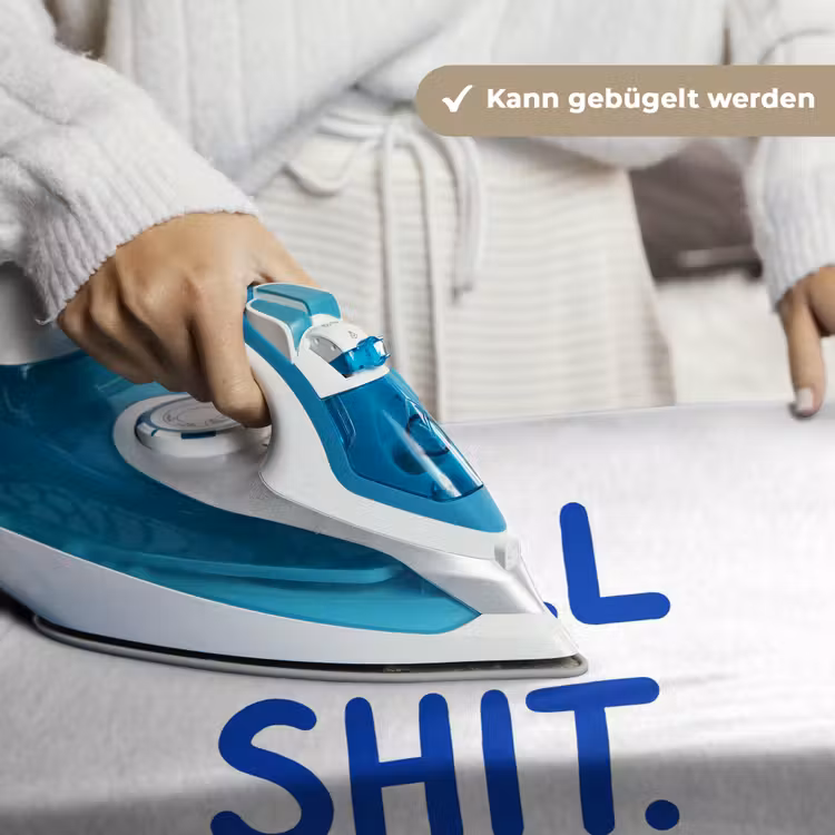 Blauw - Quote - Wit Wandkleed katoen klein -tsfeer9_DE