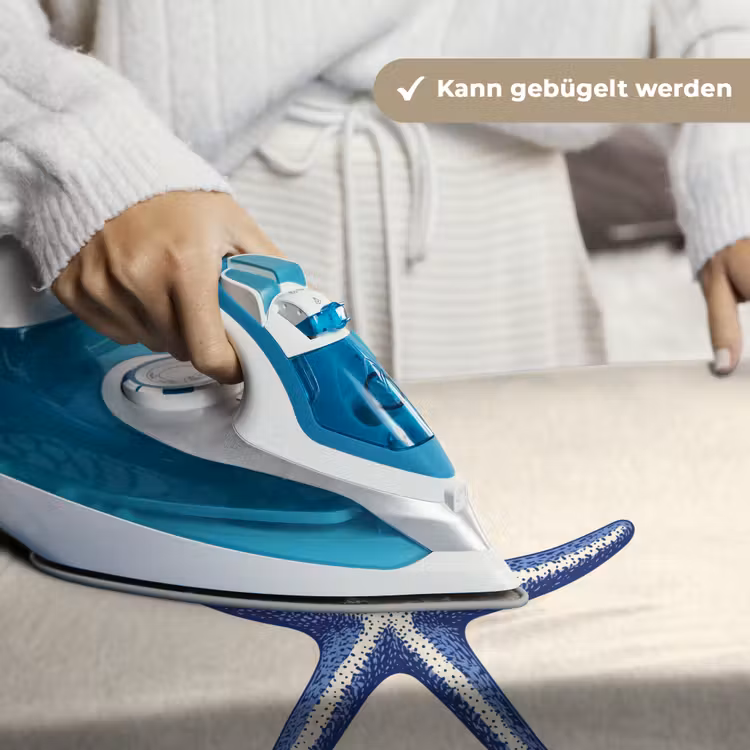 Blauwe zeester - Minimalistisch - Beige Wandkleed katoen klein -tsfeer9_DE