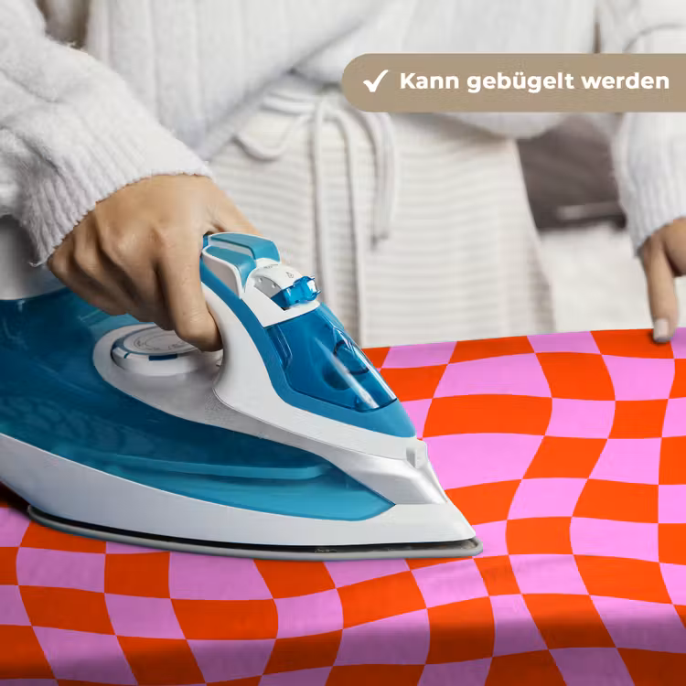 Blokken - Roze - Rood - Patroon Wandkleed katoen klein 269 -tsfeer9_DE