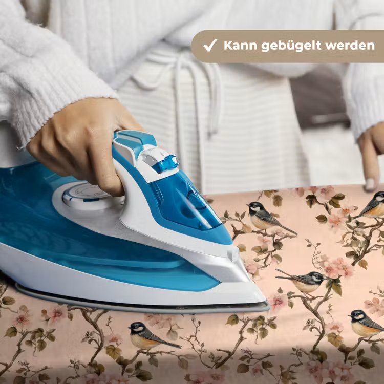 Bloesem - Koolmees - Roze Wandkleed katoen klein 269 -tsfeer9_DE