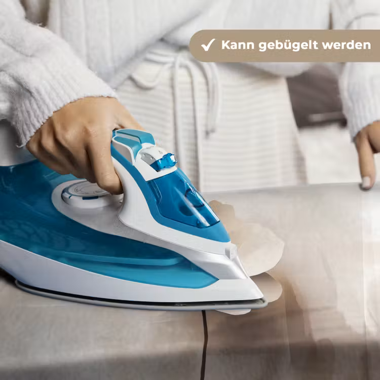 Bloem - Beige - Verf - Schaduw Wandkleed katoen klein -tsfeer9_DE