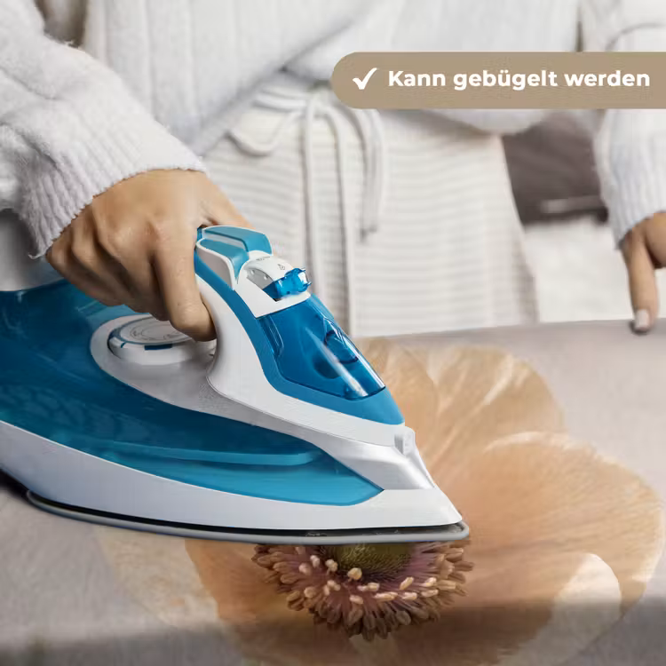 Bloem - Minimalistisch - Groen Wandkleed katoen klein -tsfeer9_DE