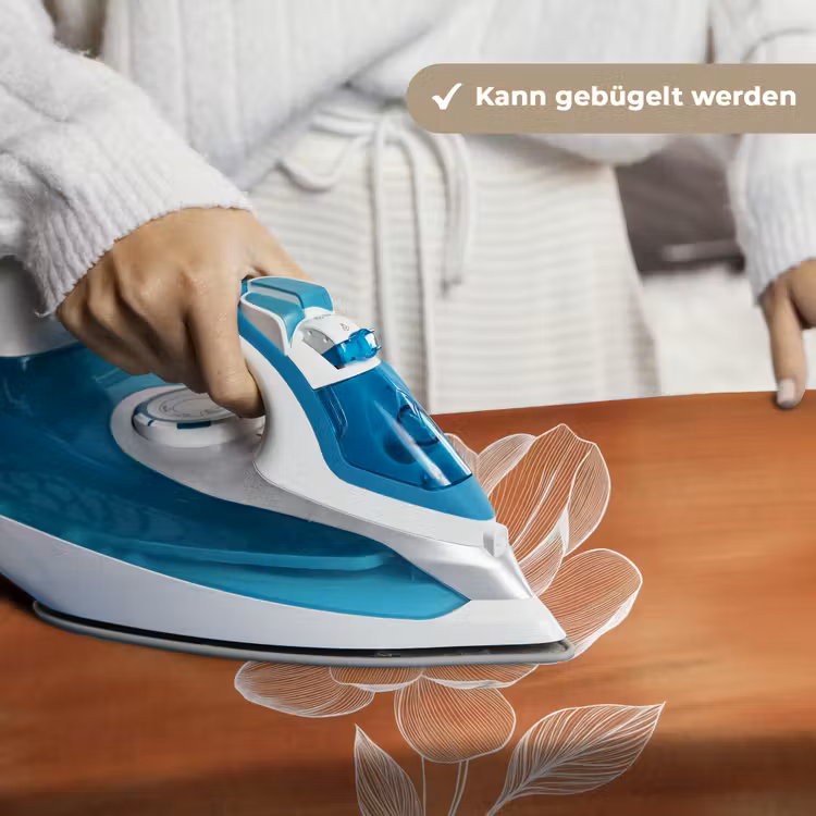 Bloem - Minimalistisch - Wit Wandkleed katoen klein -tsfeer9_DE