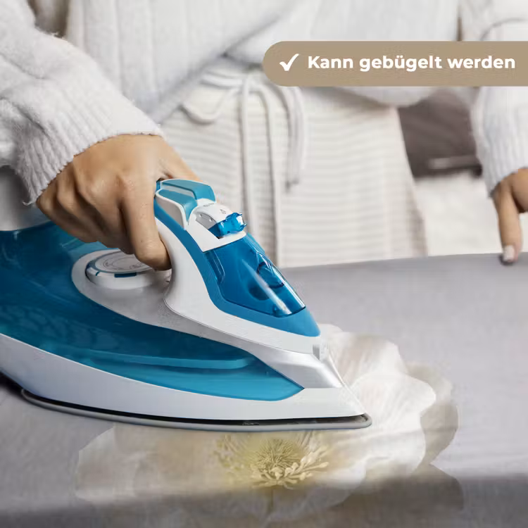 Bloem - Minimalistisch -Wit Wandkleed katoen klein -tsfeer9_DE