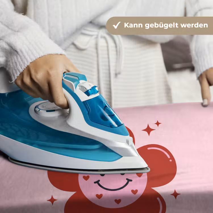 Bloem - Roze - Hartjes Wandkleed katoen klein -tsfeer9_DE