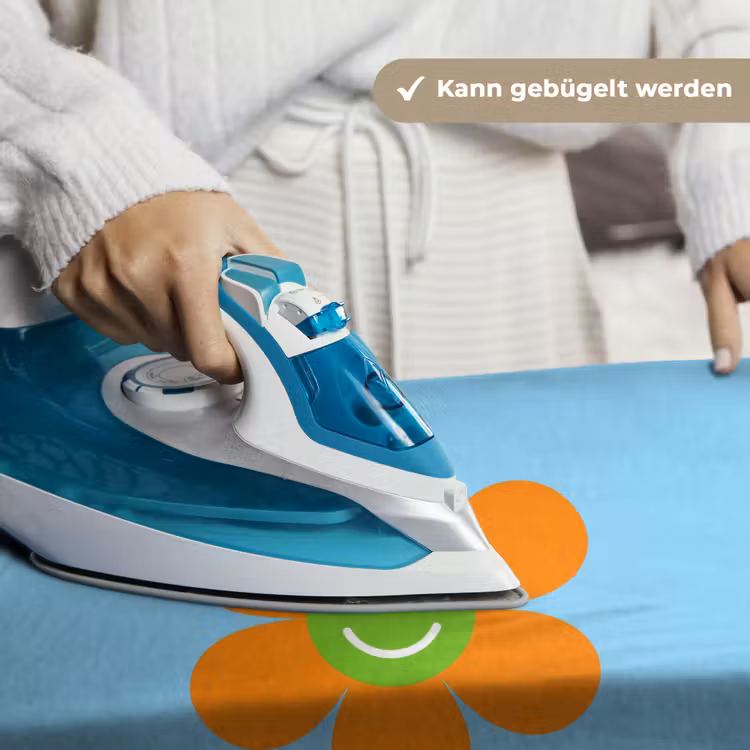 Bloem - Smiley - Kleurrijk Wandkleed katoen klein -tsfeer9_DE