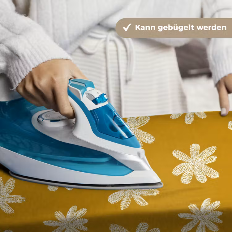 Bloem - Speels - Okergeel Wandkleed katoen klein 269 -tsfeer9_DE