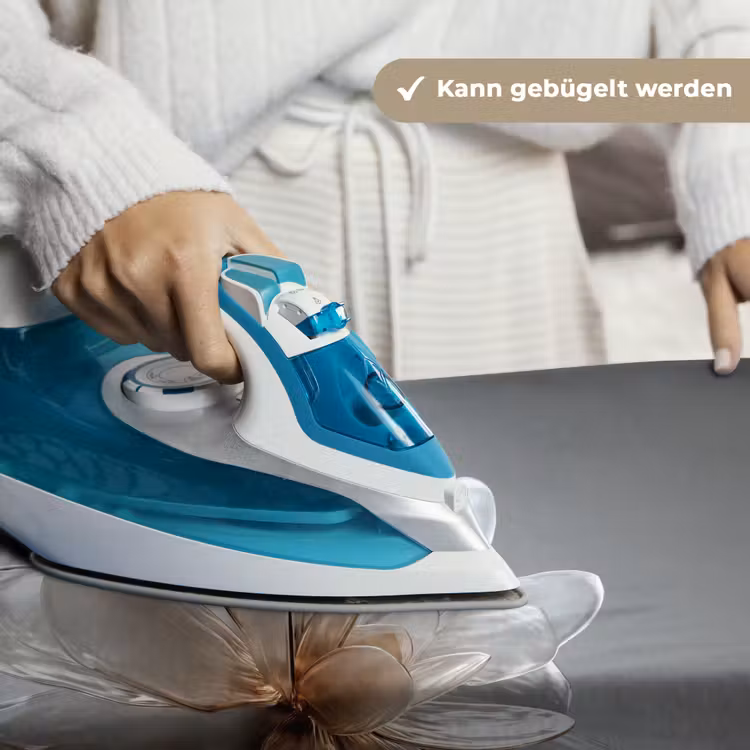 Bloem - Wit - Neutraal Wandkleed katoen klein -tsfeer9_DE