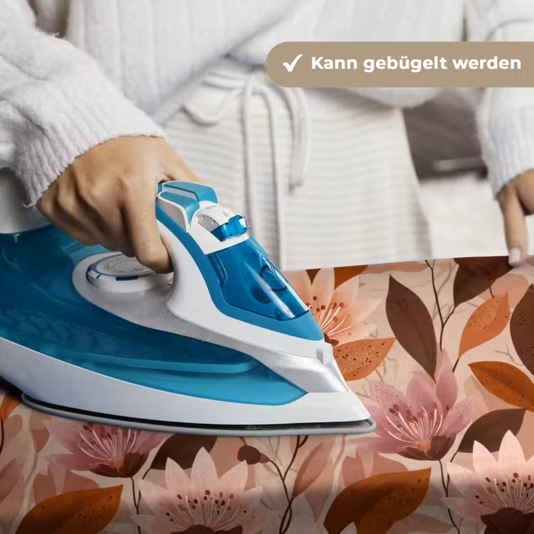 Bloemen - Bladeren - Bruin Wandkleed katoen klein 269 -tsfeer9_DE