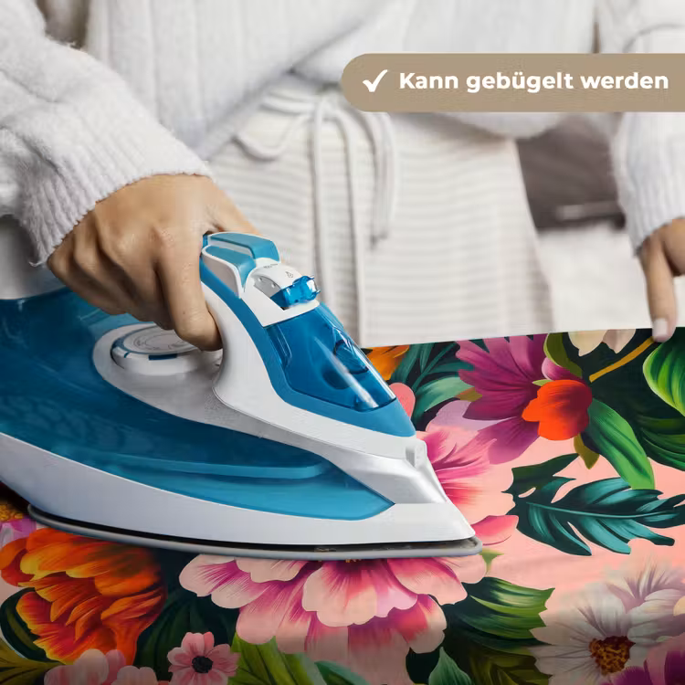 Bloemen - Kleurrijk - Roze Wandkleed katoen klein -tsfeer9_DE