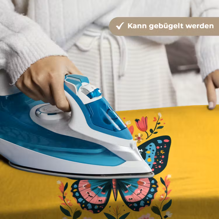 Bloemen - Kleurrijk - Vlinder - Sierlijk Wandkleed katoen klein -tsfeer9_DE