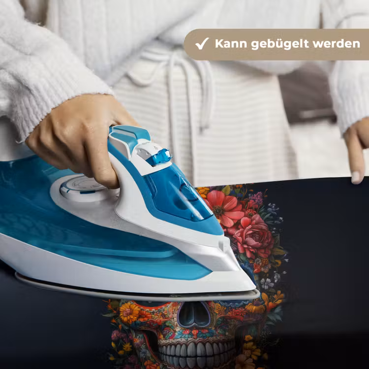 Bloemen - Kleurrijk - Schedel Wandkleed katoen klein -tsfeer9_DE