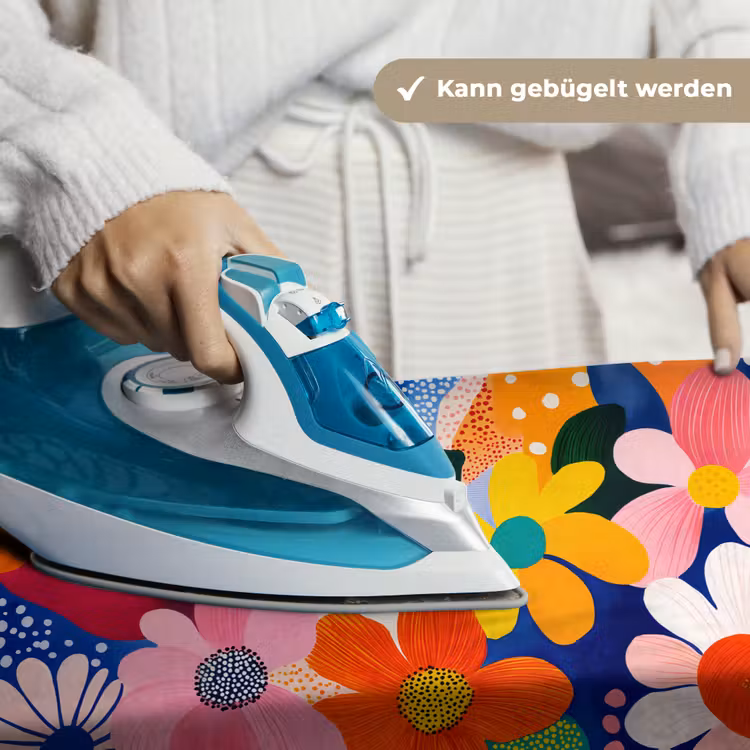 Bloemen - Kleurrijk - Stippen Wandkleed katoen klein -tsfeer9_DE