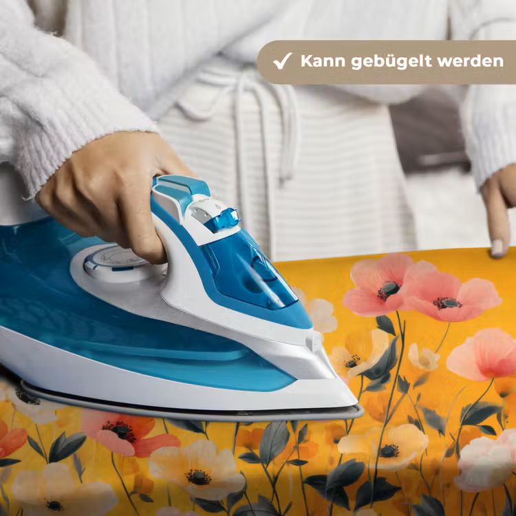 Bloemen - Veld - Geel Wandkleed katoen klein -tsfeer9_DE