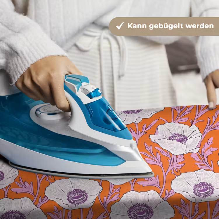 Bloemen - Grafisch - Oranje Wandkleed katoen klein 269 -tsfeer9_DE