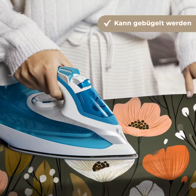 Bloemen - Illustratie - Groen Wandkleed katoen klein -tsfeer9_DE