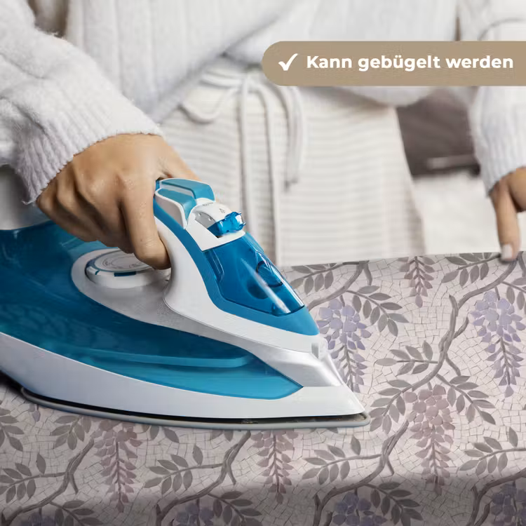 Bloemen - Mozaïek - Natuur - Patroon - Paars Wandkleed katoen klein -tsfeer9_DE