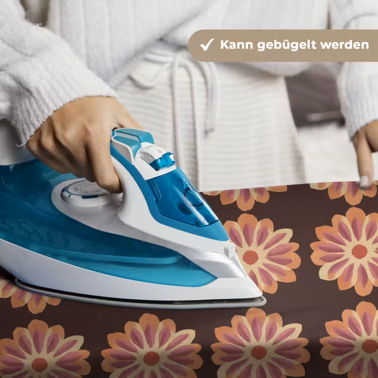 Bloemen - Patroon - Bruin Wandkleed katoen klein 269 -tsfeer9_DE