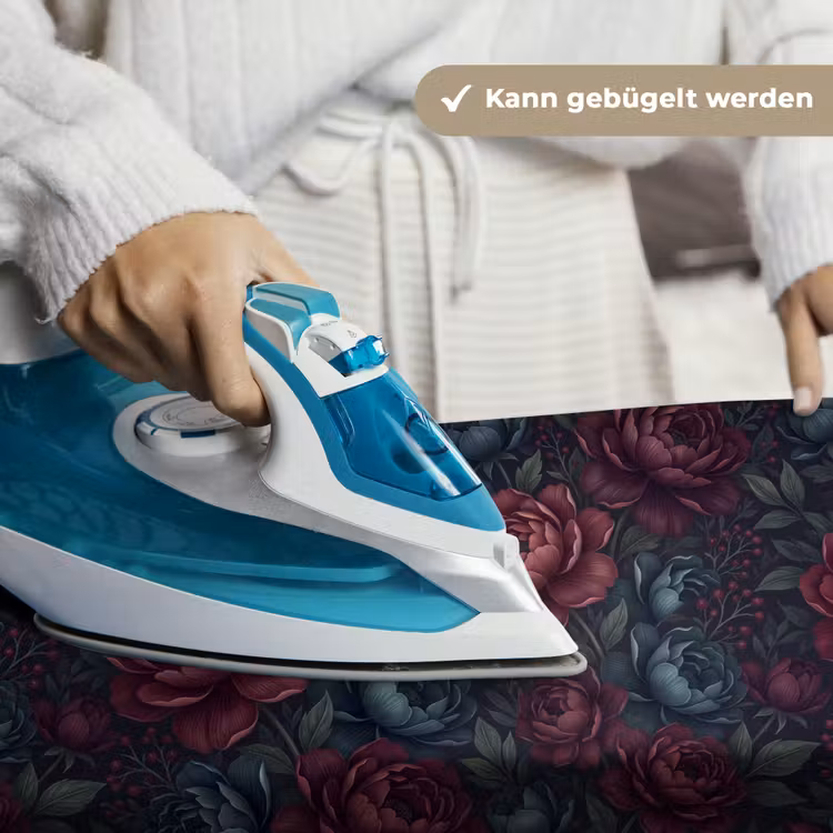 Bloemen - Patroon - Natuur - Klassiek - Donker Wandkleed katoen klein -tsfeer9_DE