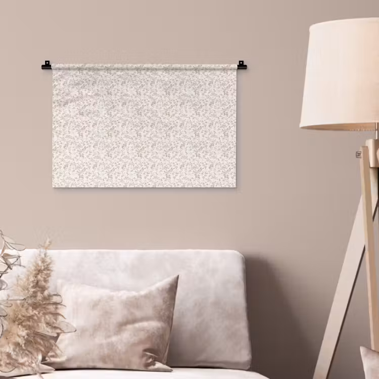 Bloemen - Patroon - Taupe Wandkleed katoen klein 269 -sfeer4