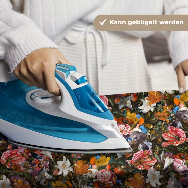 Bloemen - Vlinder - Design - Kunst - Abstract - Schilderij - Oude meesters Wandkleed katoen klein -tsfeer9_DE