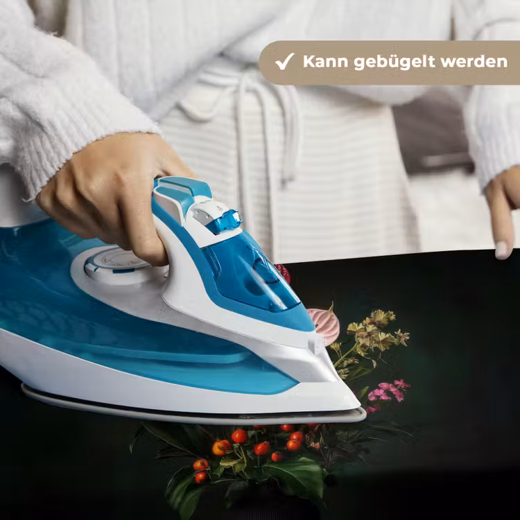 Bloemen - Vaas - Zwart Wandkleed katoen klein -tsfeer9_DE