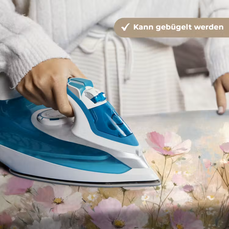 Bloemenveld - Lichte tinten - Geschilderd Wandkleed katoen klein -tsfeer9_DE