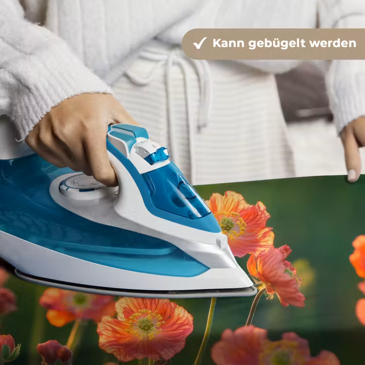 Bloemenveld - Zonnestralen - Oranje Wandkleed katoen klein -tsfeer9_DE