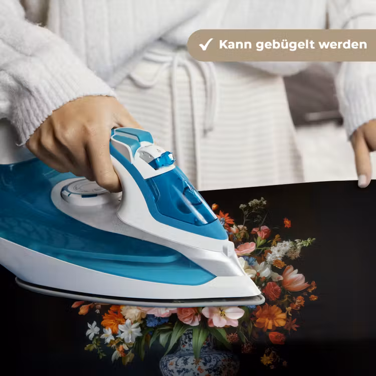 Boeket - Roze - Bloemen - Vaas Wandkleed katoen klein -tsfeer9_DE