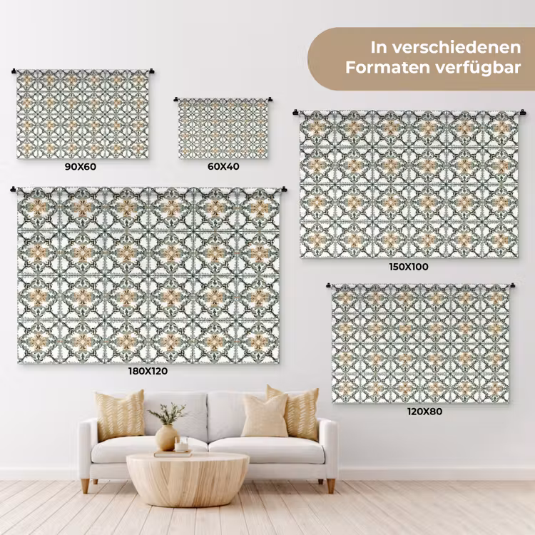 Floraal - Verweerd - Keurrijk Wandkleed katoen klein 269 -tsfeer8_DE