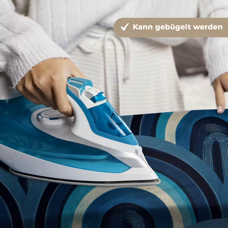 Bogen - Geometrisch - Patroon - Blauw - Retro Wandkleed katoen klein 269 -tsfeer9_DE