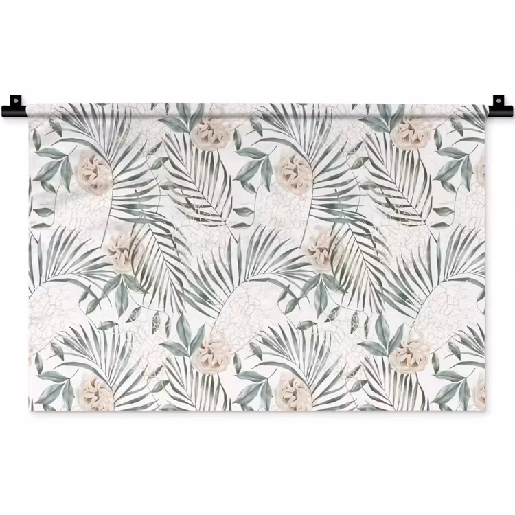 Bohemian - Bladeren - Bloemen - Tropisch Wandkleed katoen klein -zz3d