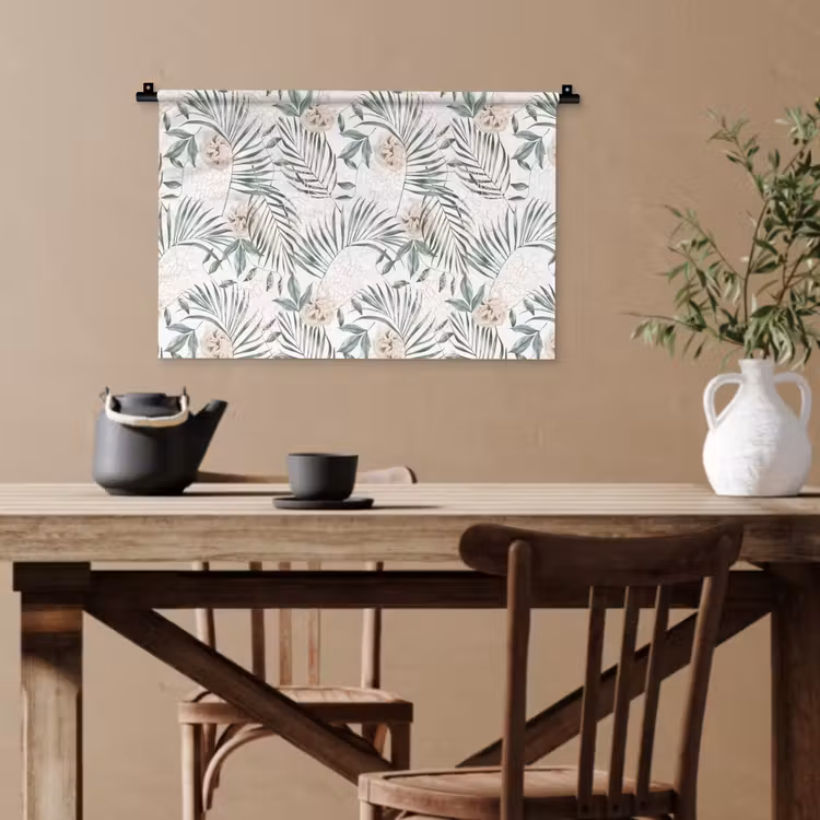 Bohemian - Bladeren - Bloemen - Tropisch Wandkleed katoen klein -sfeer6