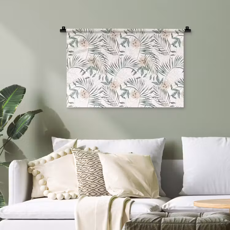 Bohemian - Bloemen - Bladeren - Jungle - Tropical Wandkleed katoen klein -sfeer7