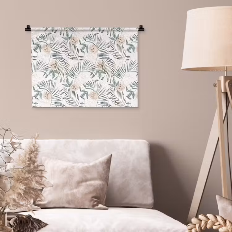 Boho - Jungle - Bloemen - Bladeren Wandkleed katoen klein -sfeer4