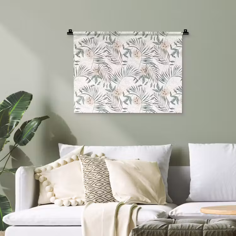 Boho - Jungle - Bloemen - Bladeren Wandkleed katoen klein -sfeer7
