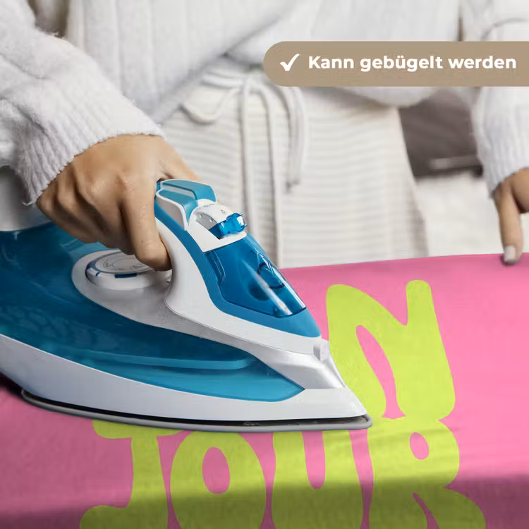 Bonjour - Roze - Fel groen Wandkleed katoen klein -tsfeer9_DE