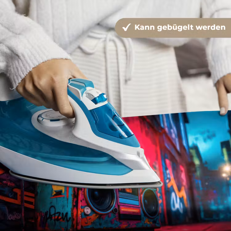 Boombox - Rood - Graffiti - Neon Wandkleed katoen klein -tsfeer9_DE