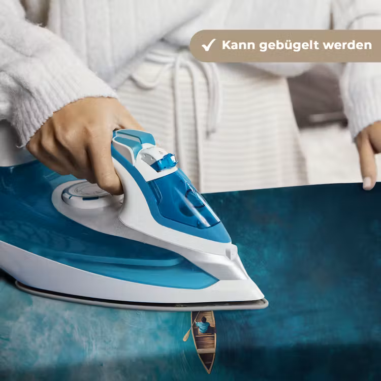 Bootje - Water - Blauw Wandkleed katoen klein -tsfeer9_DE